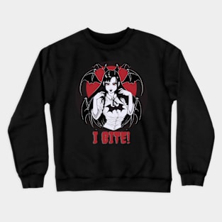 Sexy Vampire I Bite Crewneck Sweatshirt